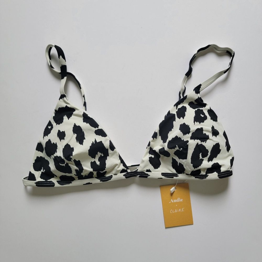 Andie Swim x Claire Women's Size XL The Gold Coast Top Leopard NWT